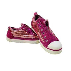 Ugg Pink Laela Fleece Lined Sequin Laceless Sneaker